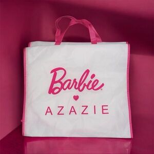 66.5” Barbie x Azazie Collection White & Pink Garment Bag For Dresses